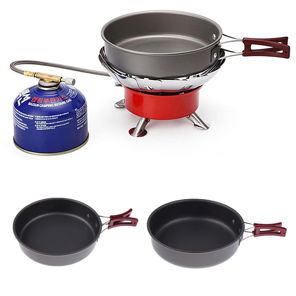 Camping Cooking Frying Pan - مقلاة محمولة غير لاصقة للتخييم مع