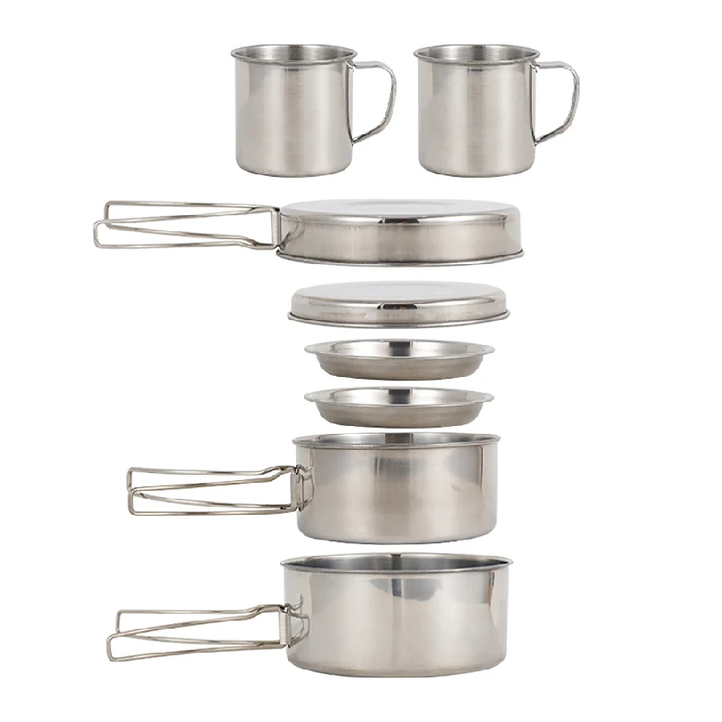 Camping Cooking Gadgets - طقم أواني طهي للتخييم مكون من