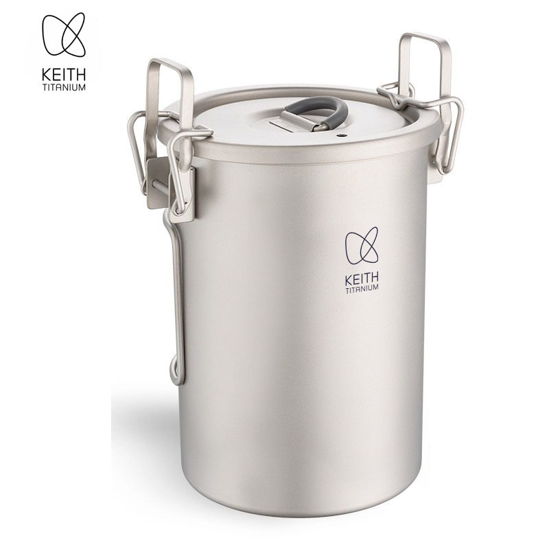 Camping Cooking Gadgets - قدر أرز من التيتانيوم النقي من