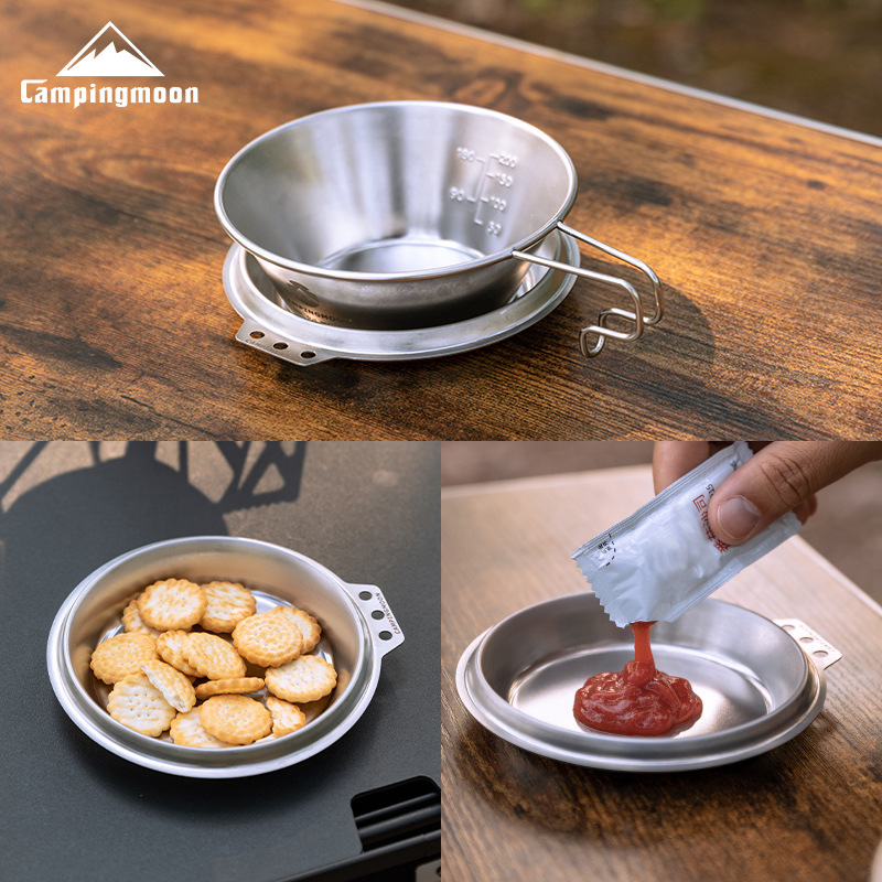 Camping Cooking Frying Pan - CAMPINGMOON S-SD وعاء طهي عميق من