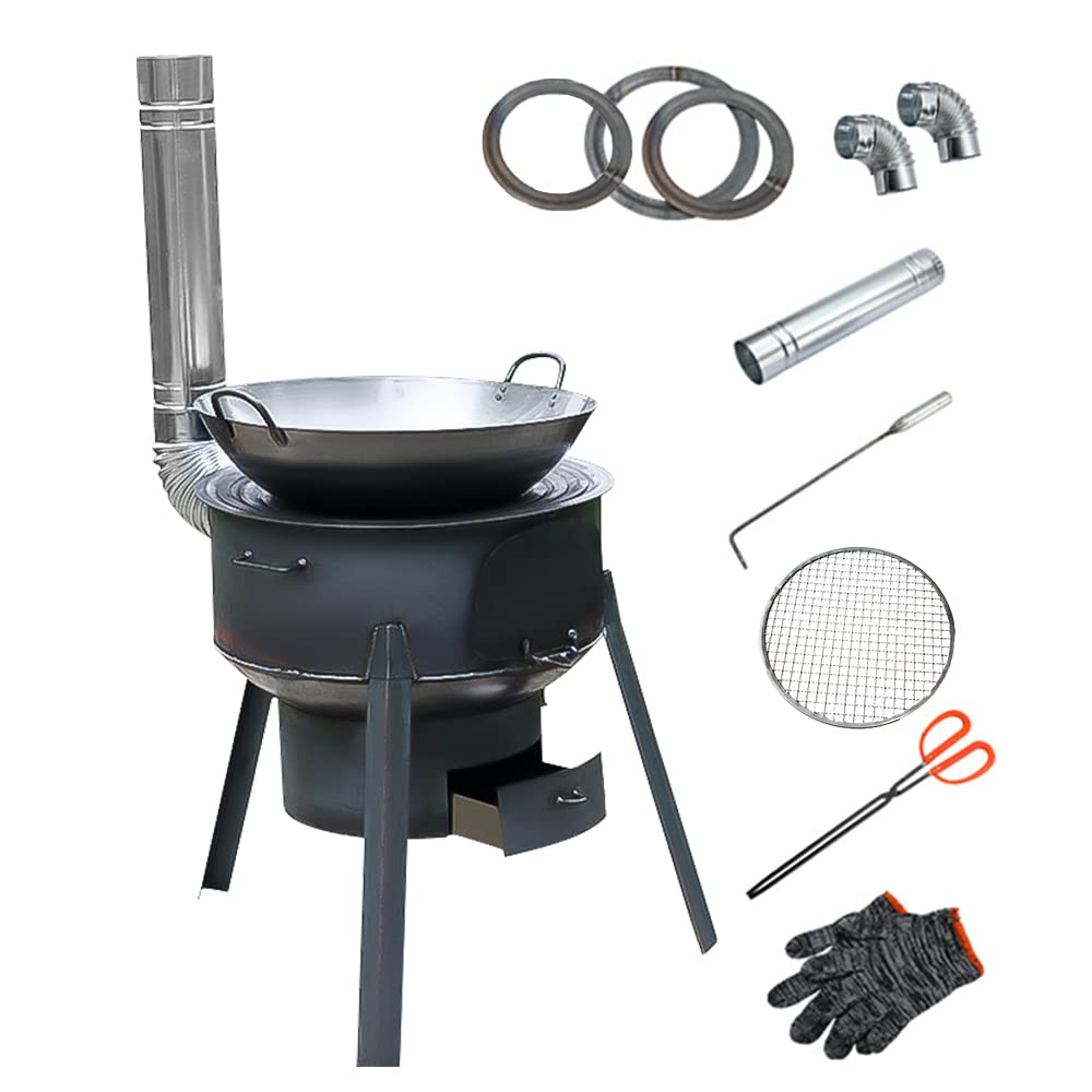 Camping Cooking Hot Plate - موقد خشب متحرك للطبخ في الهواء