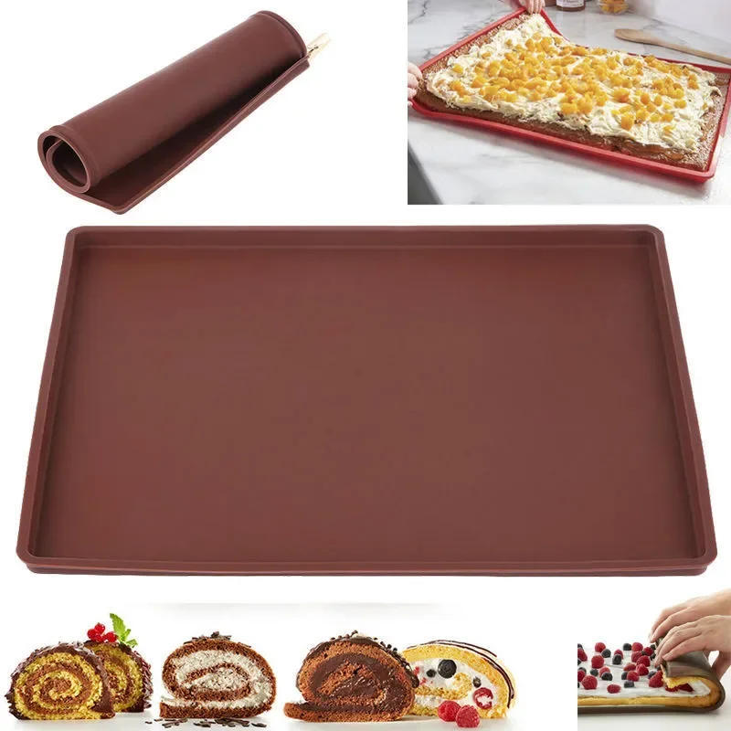 Camping Cooking Mat - سيليكون الخبز حصيرة كعكة لفة الوسادة
