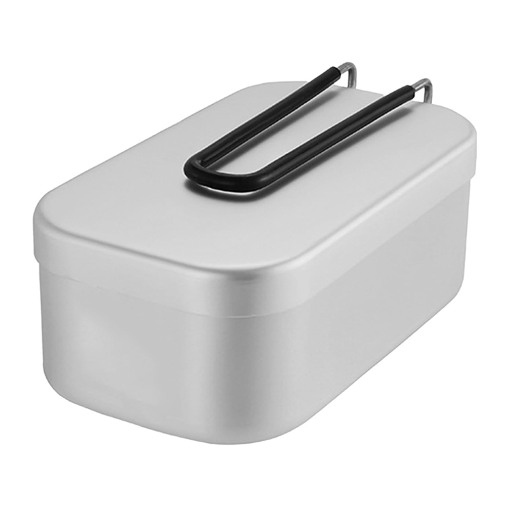 Camping Outdoor Cooking Set - 800 مللي صناديق الغداء الألومنيوم في