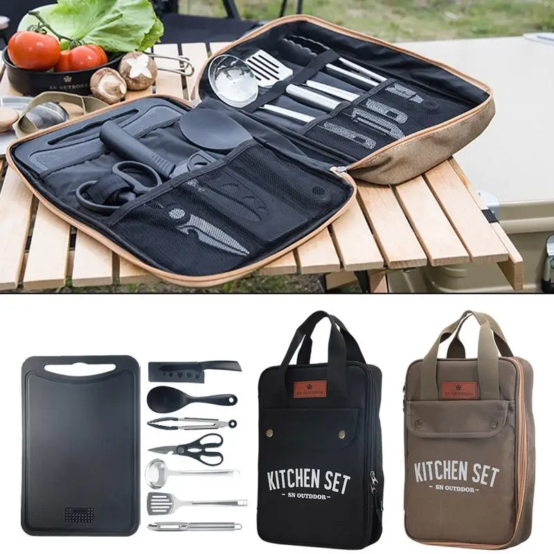 Camping Cooking Cylinder - طقم أدوات طهي للتخييم مكون من