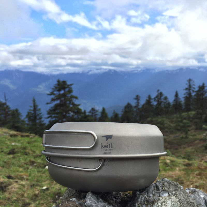 Camping Cooking Hot Plate - كيث تيتانيوم Ti6053 3 قطع وعاء