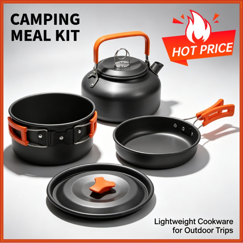Camping Cooking Gadgets - مجموعة أدوات الطهي للتخييم، أدوات طهي
