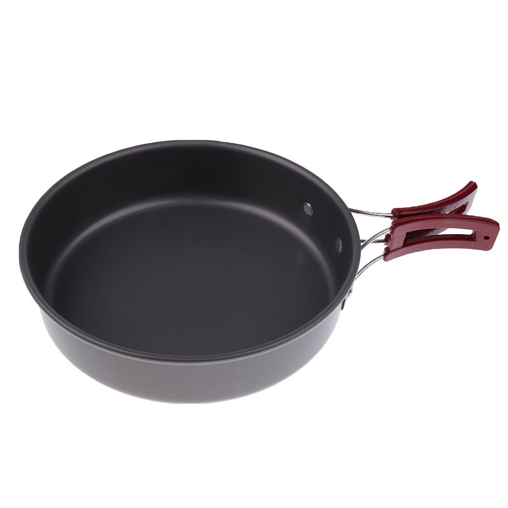 مقلاة محمولة غير لاصقة للتخييم - مراجعة Camping Cooking Frying Pan وسعره