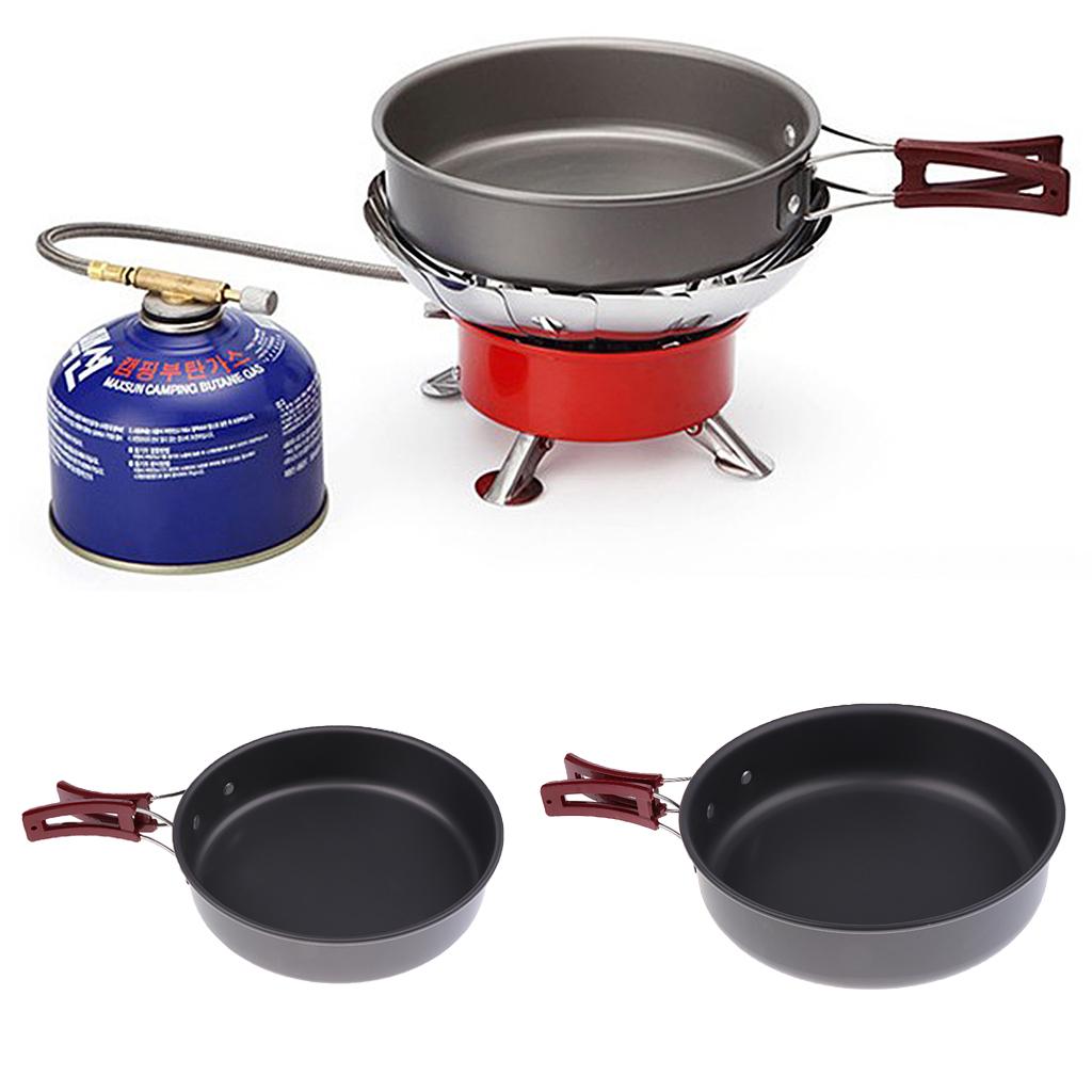 مقلاة محمولة غير لاصقة للتخييم - مراجعة Camping Cooking Frying Pan وسعره