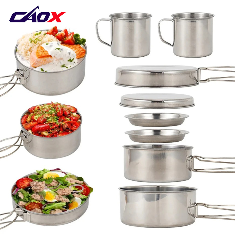 طقم أواني طهي للتخييم من CAOX  - مراجعة Camping Cooking Hot Plate وسعره