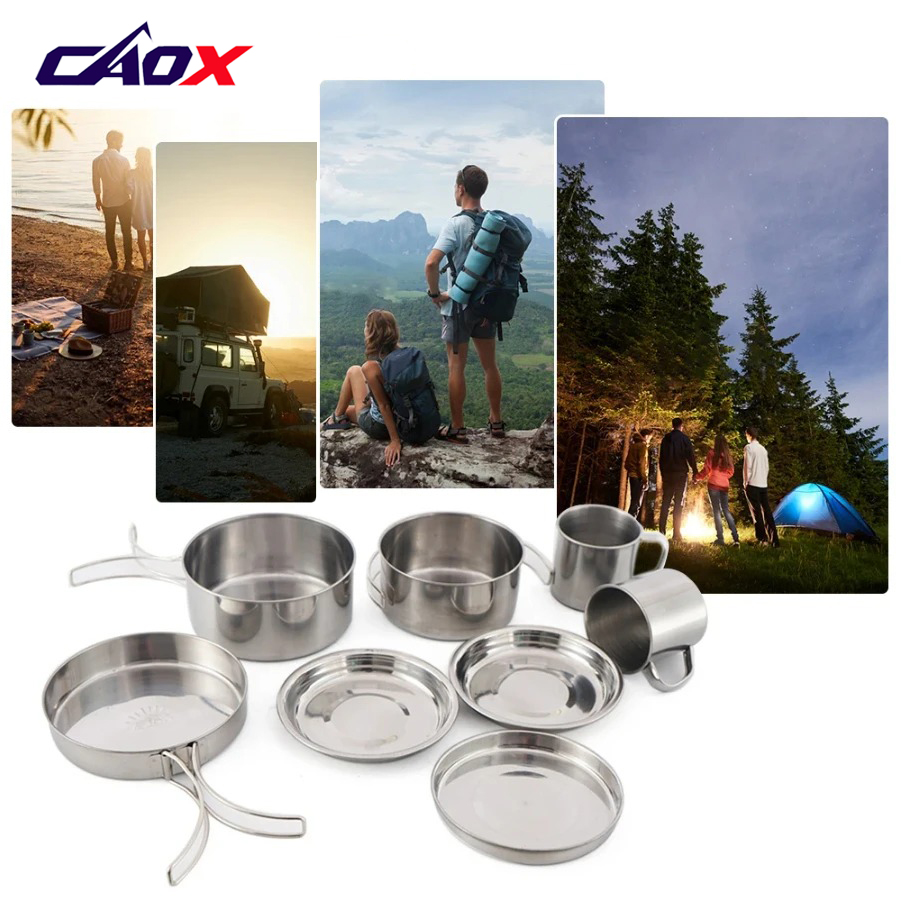 طقم أواني طهي للتخييم من CAOX  - مراجعة Camping Cooking Hot Plate وسعره