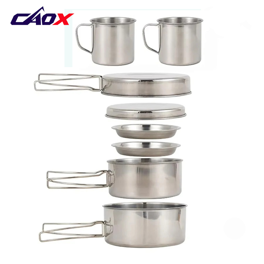 طقم أواني طهي للتخييم من CAOX  - مراجعة Camping Cooking Hot Plate وسعره