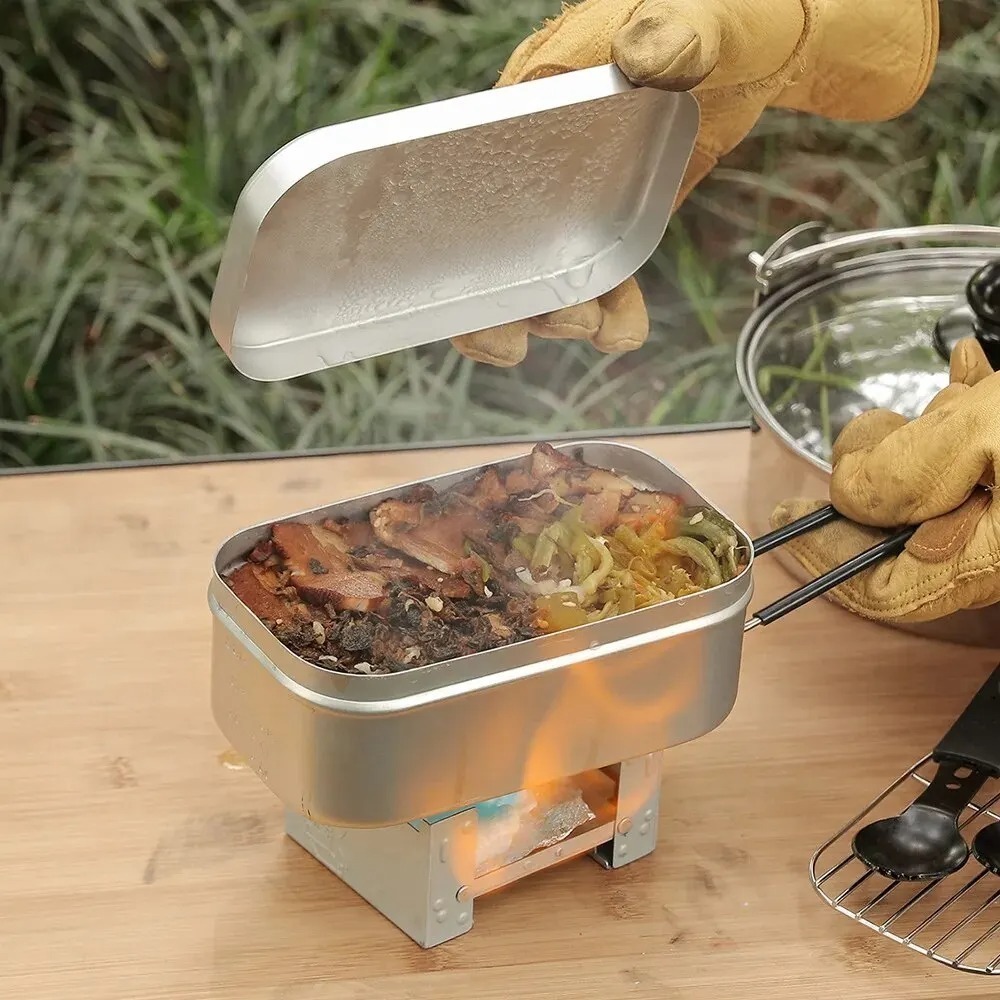أدوات طهي خفيفة الوزن للتخييم، - مراجعة Camping Outdoor Cooking Set وسعره