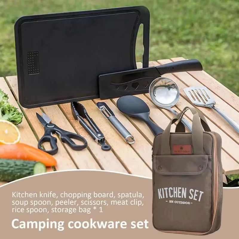 طقم أدوات طهي للتخييم مكون من  - مراجعة Camping Cooking Gadgets وسعره