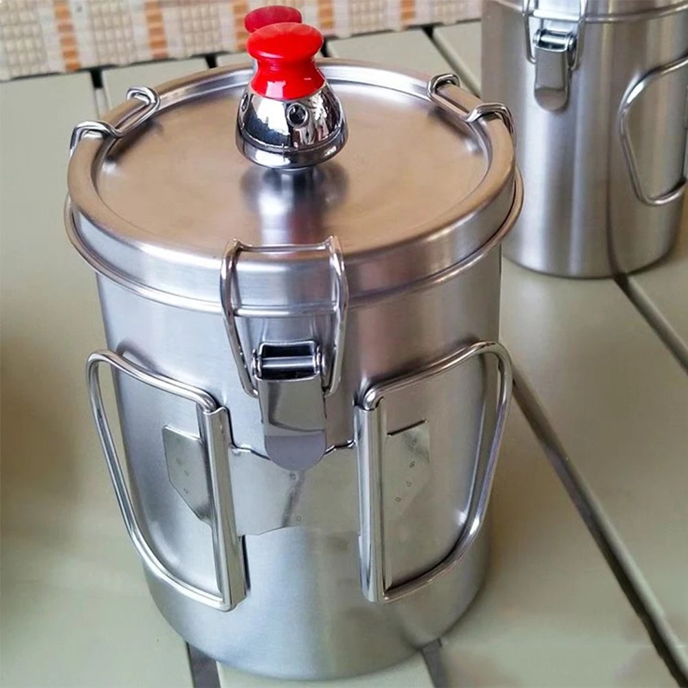 قدر ضغط صغير خفيف للغاية 304 م - مراجعة Camping Cooking Cylinder وسعره