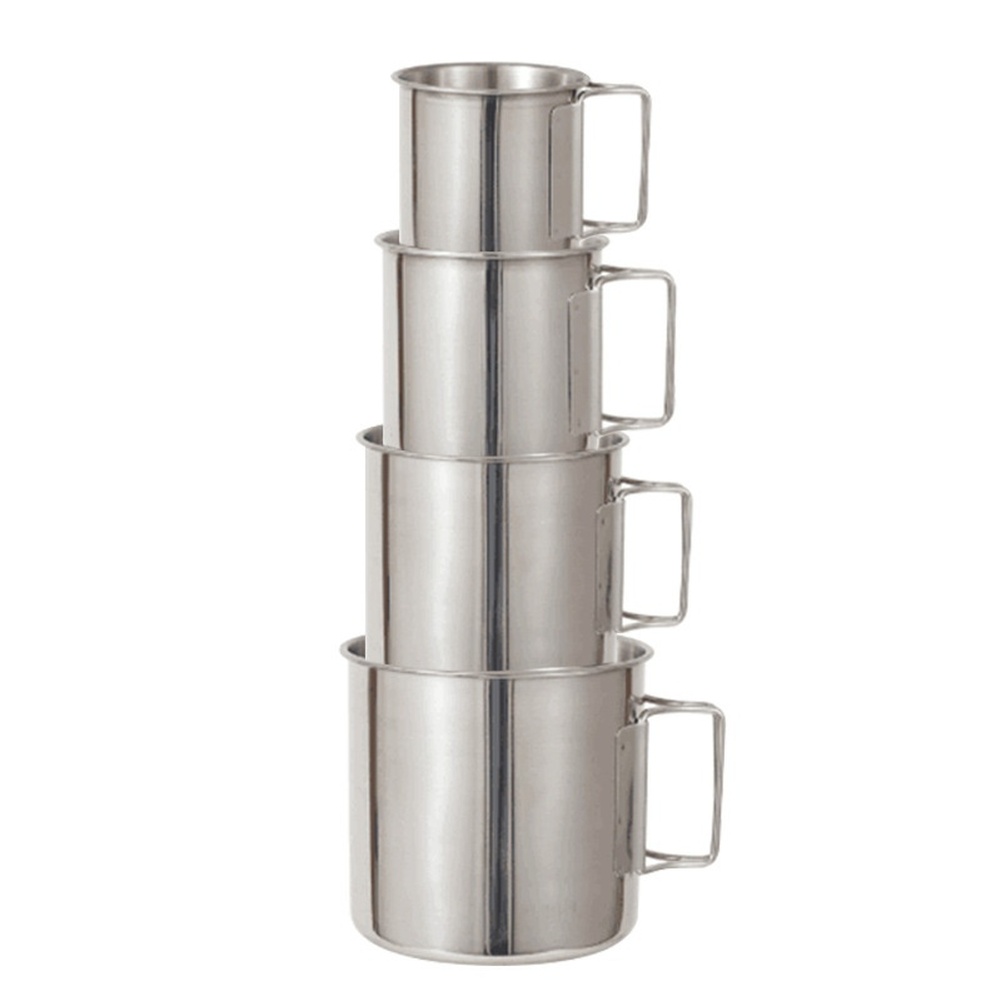 طقم أكواب تخييم من الفولاذ الم - مراجعة Camping Cooking Set For 4 وسعره