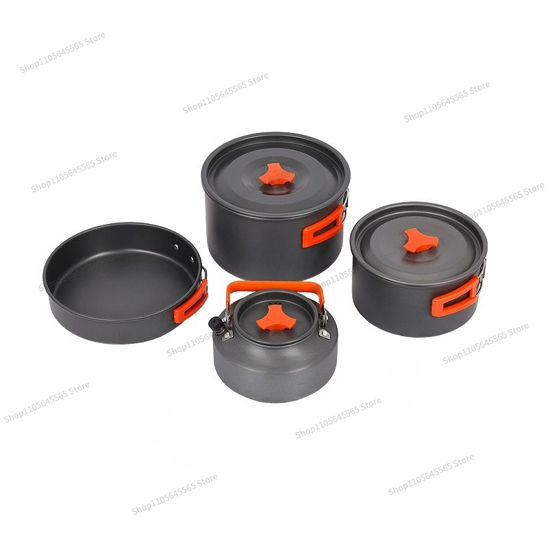 مجموعة أدوات طهي للتخييم الخار - مراجعة Camping Cooking Set For 4 وسعره