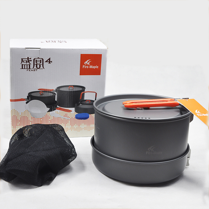 مجموعة أواني طهي فاير مابل 4-5 - مراجعة Camping Cooking Set For 4 وسعره