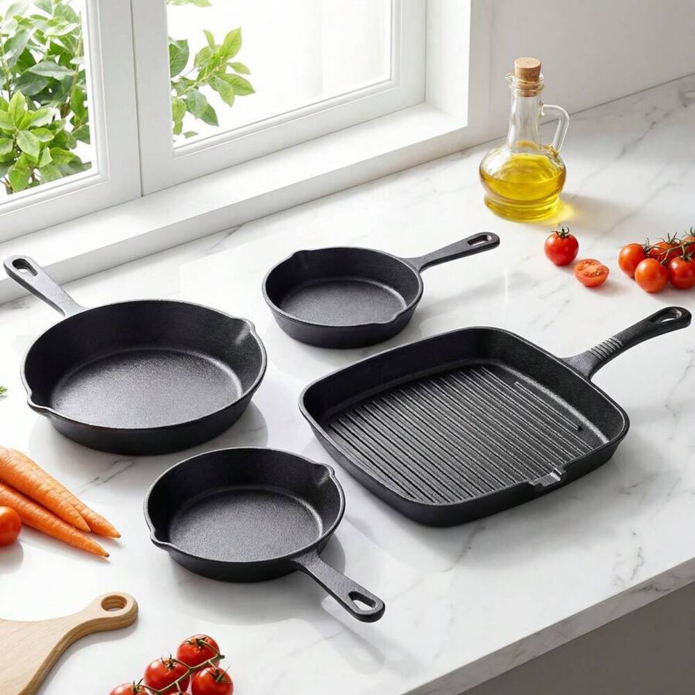 مجموعة أواني طهي من الحديد الز - مراجعة Camping Cooking Set For 4 وسعره