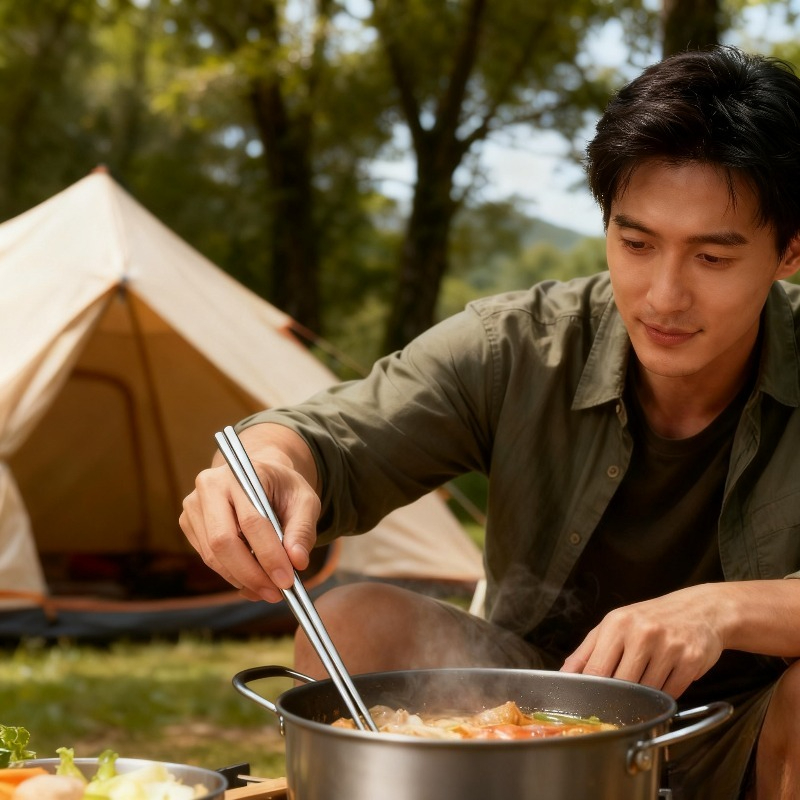 عيدان تناول الطعام المصنوعة من - مراجعة Camping No Cooking Meals وسعره