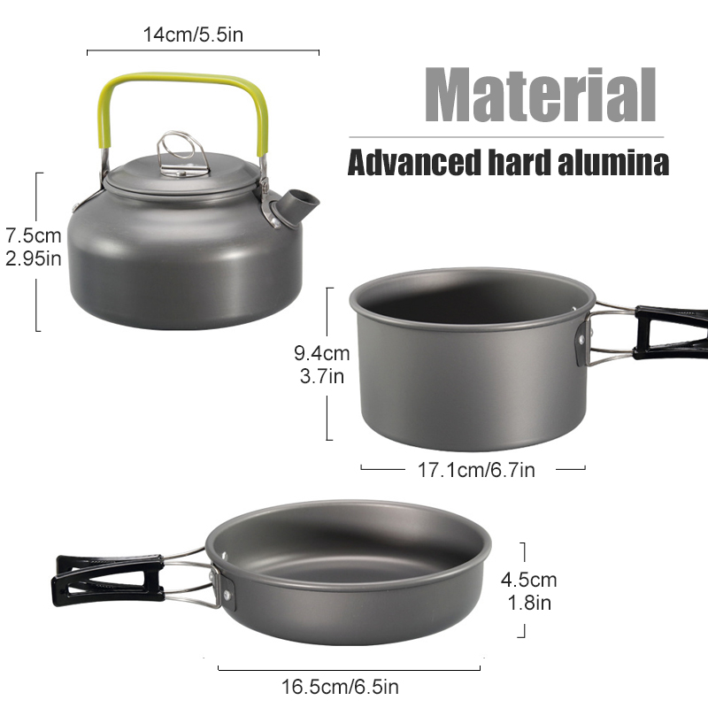 WESTTUNE التخييم طقم حلل استان - مراجعة Camping Cooking Gadgets وسعره