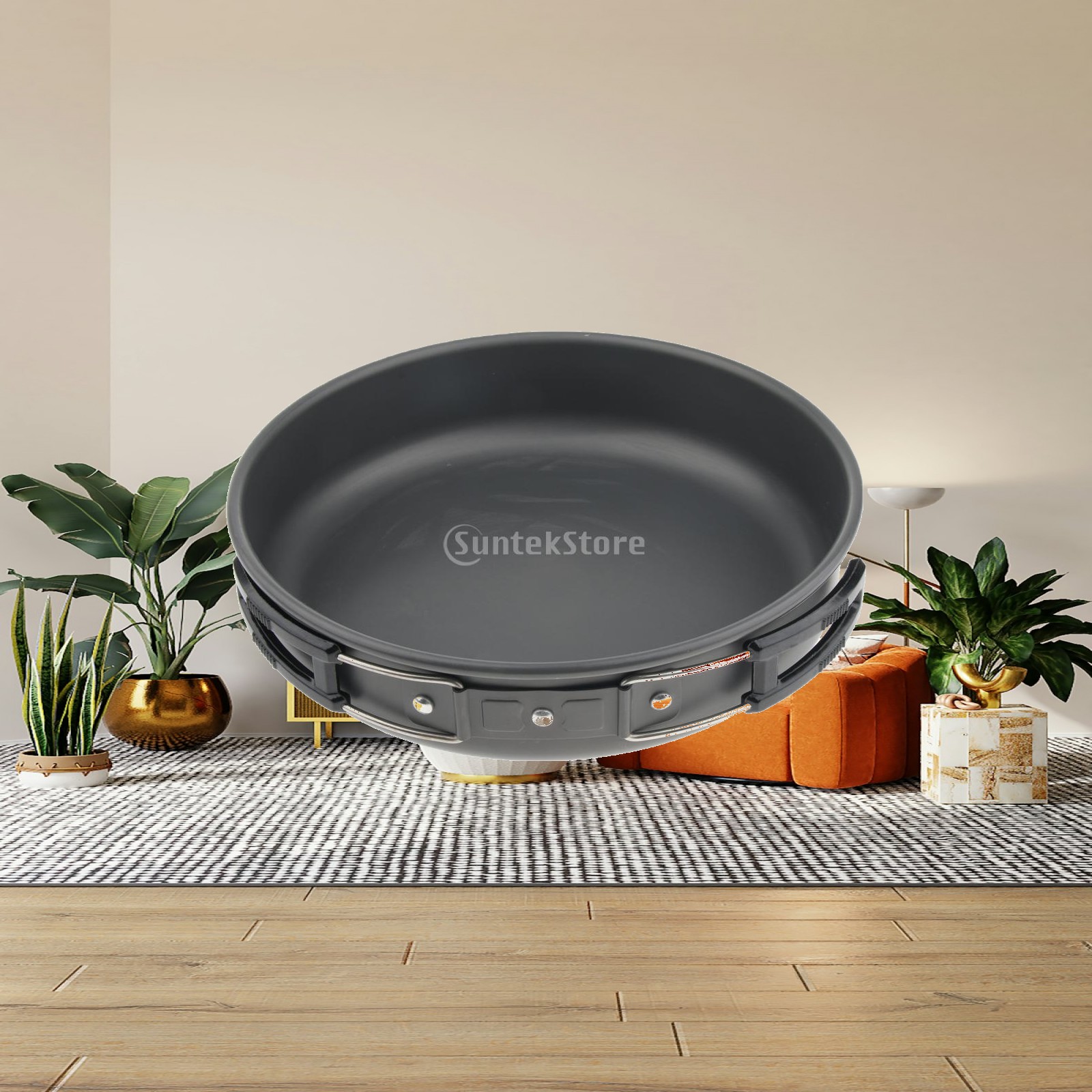 مقلاة تخييم محمولة من الألومني - مراجعة Camping Cooking Frying Pan وسعره