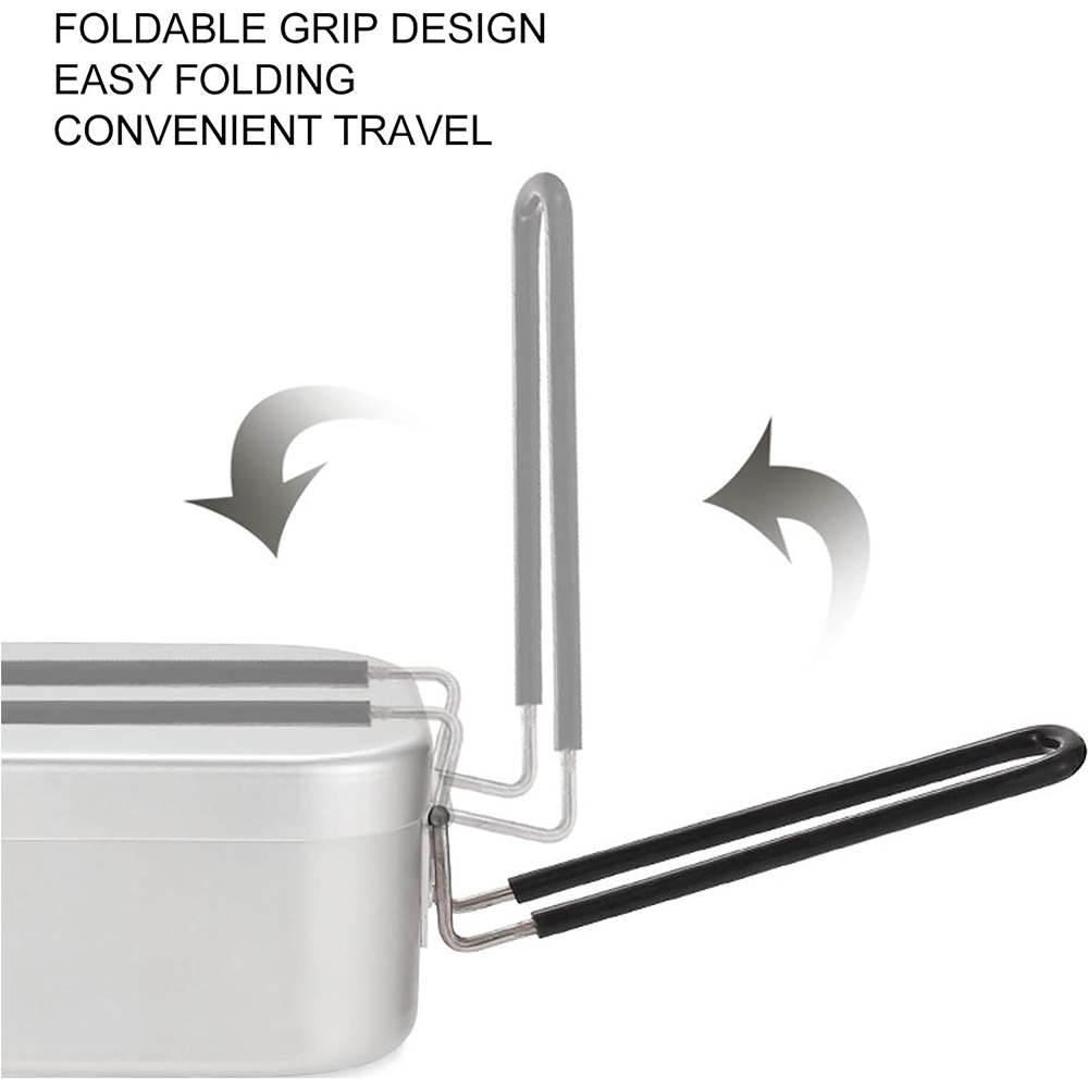 800 مللي صناديق الغداء الألومن - مراجعة Camping Outdoor Cooking Set وسعره