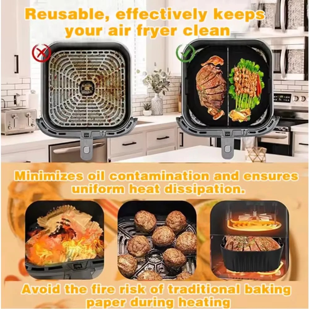 سيليكون الهواء المقلاة العفن ش - مراجعة Camping Cooking Mat وسعره