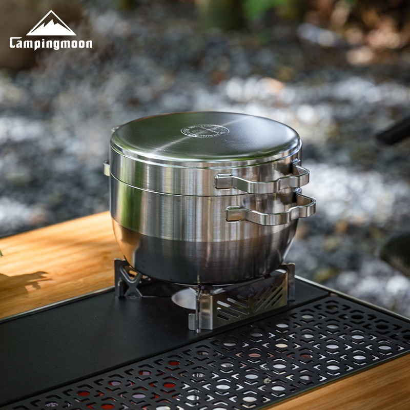 وعاء طهي معلق من الفولاذ المقا - مراجعة Camping Cooking Frying Pan وسعره