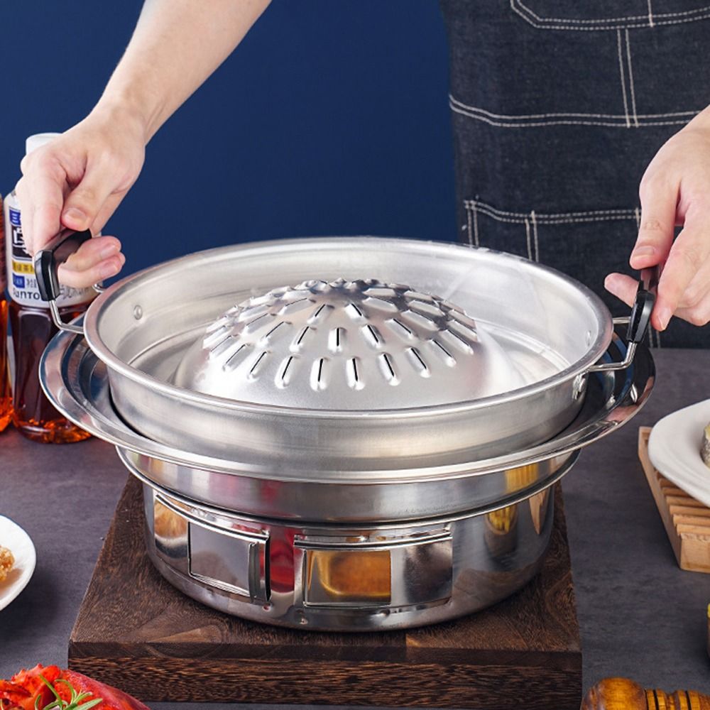 مقلاة شواء تايلاندية متعددة ال - مراجعة Camping Cooking Griddle وسعره