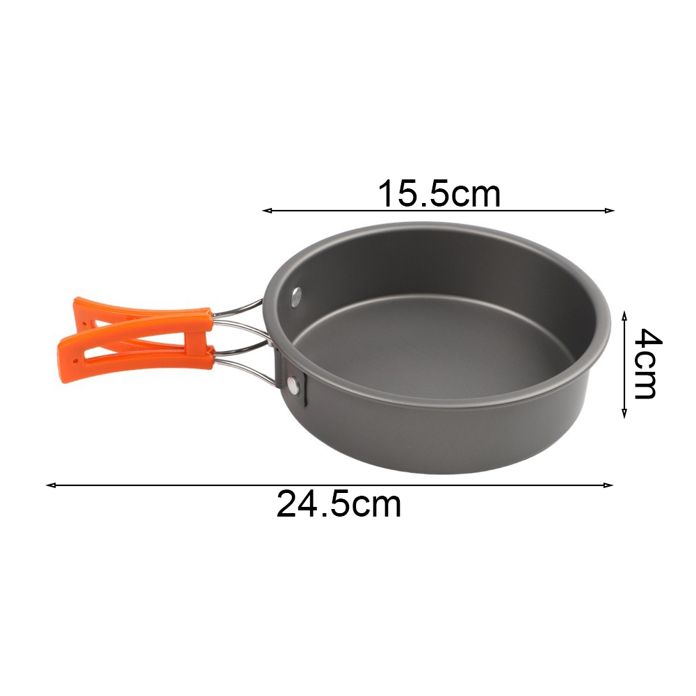 مقلاة واحدة من الألومينا تنقل  - مراجعة Camping Cooking Frying Pan وسعره