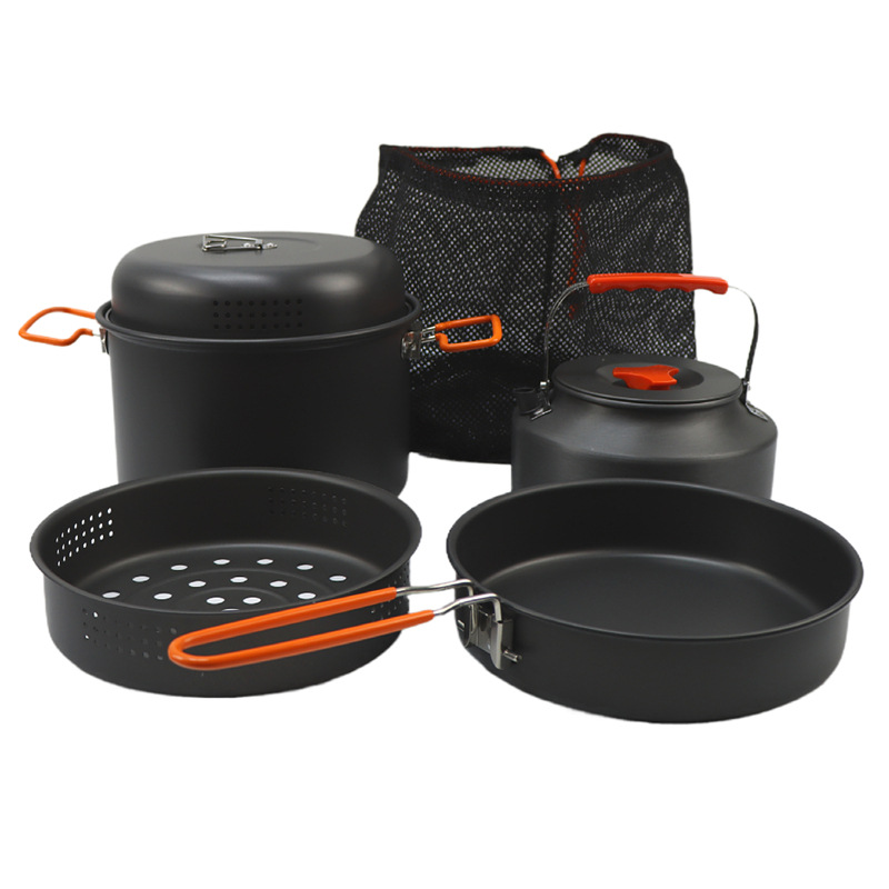 مجموعة أدوات طهي خارجية ، وعاء - مراجعة Camping Cooking Frying Pan وسعره