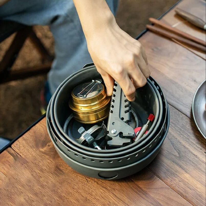 التخييم سبيكة وعاء الطبخ مقلاة - مراجعة Camping Cooking Frying Pan وسعره
