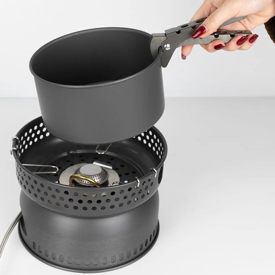 التخييم سبيكة وعاء الطبخ مقلاة - مراجعة Camping Cooking Frying Pan وسعره