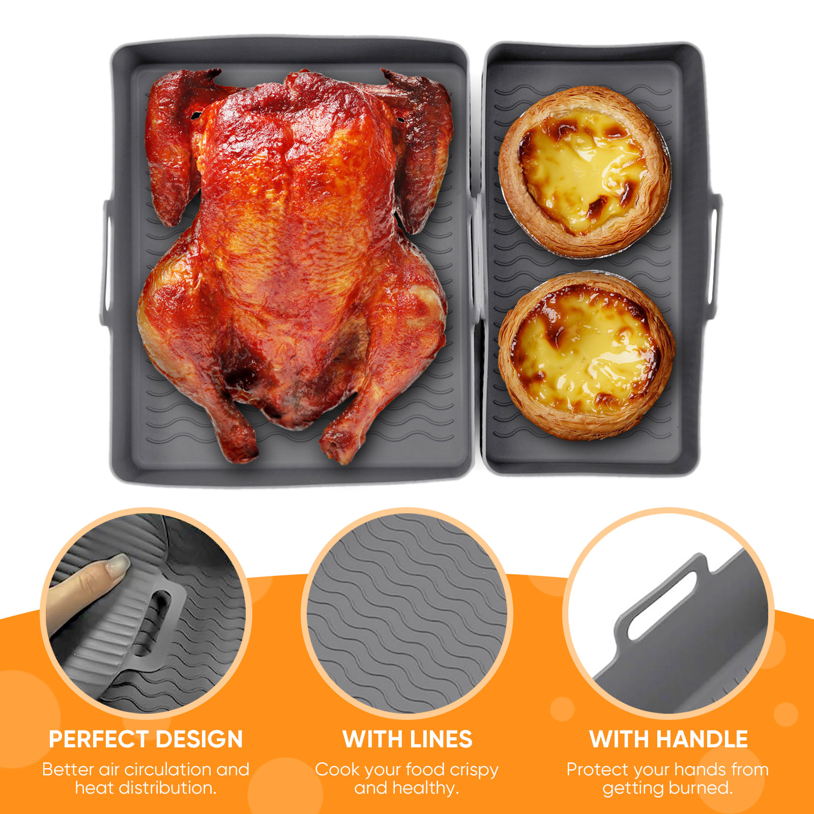 2 قطعة مجموعة سيليكون الهواء ا - مراجعة Camping Cooking Mat وسعره