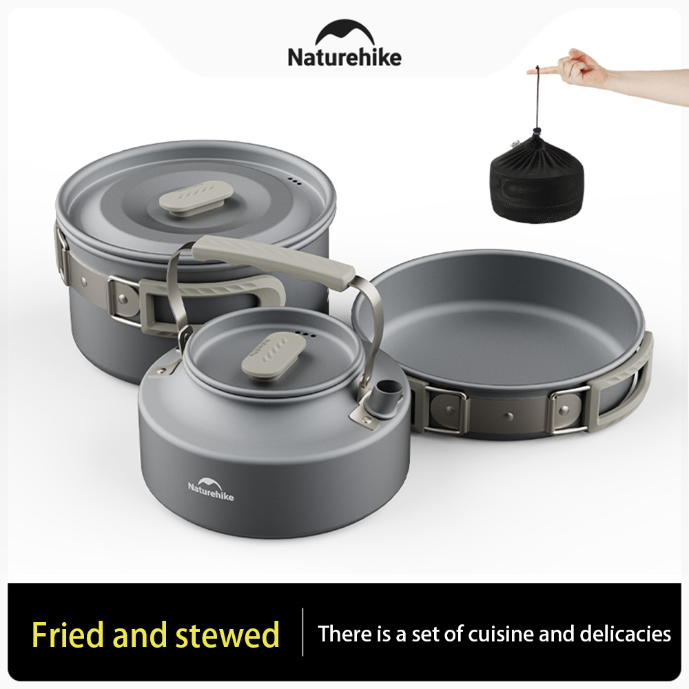 مجموعة أواني خارجية من Natureh - مراجعة Camping Cooking Frying Pan وسعره